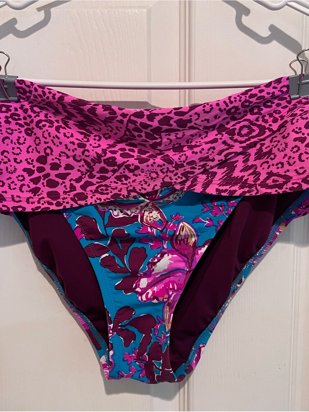 Lilly Pulitzer Fold-Over Bikini Bottoms in Blue Rhapsody